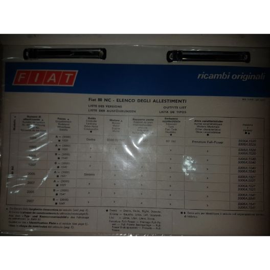 Fiat 80NC Bodywork Parts Catalogue (Part Number: Fiat_80NC_Bodywork_Parts_Catalogue) - Call South Burnett Tractor Parts on 07 4164 2000