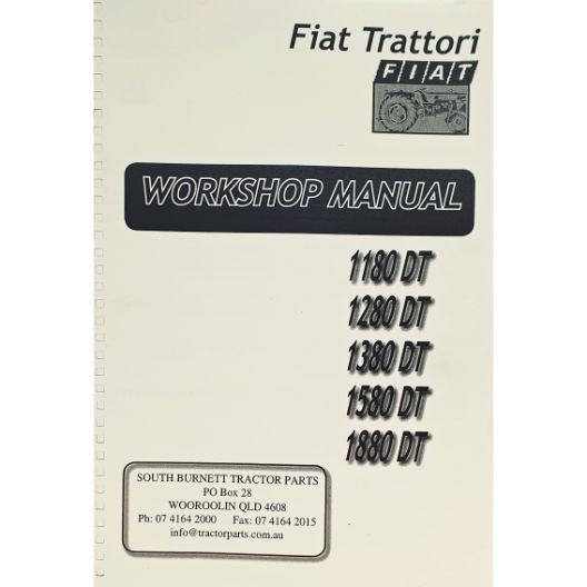 MANUAL WORKSHOP 1180 TO 1880 (Part Number: MANWSFIAT1180) - Call South Burnett Tractor Parts on 07 4164 2000