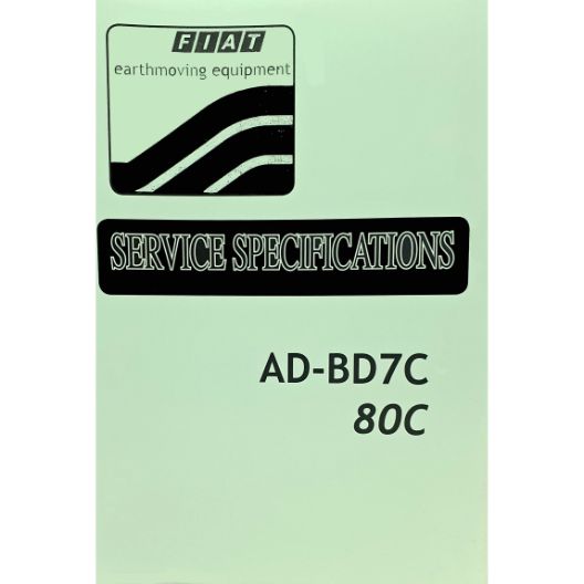 SPECIFICATIONS OF FIAT AD7-BD7-80C (Part Number: MANWSFIATADBD7C) - Call South Burnett Tractor Parts on 07 4164 2000