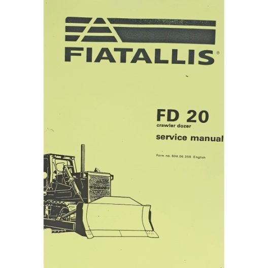 MANUAL WORKSHOP FIAT FD20  (Part Number: MANWSFIATFD20) - Call South Burnett Tractor Parts on 07 4164 2000